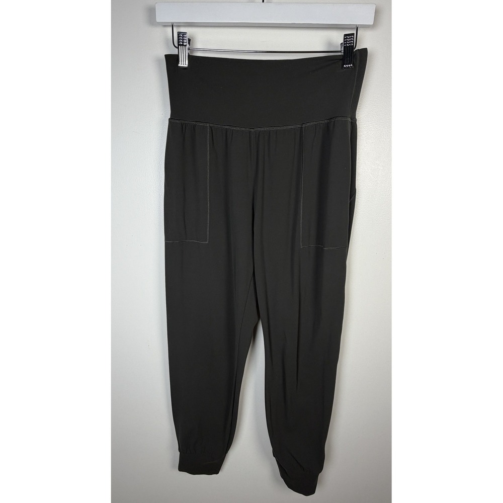 Athleta Power vita Dark Gray Stretchy Athleisure Crop Joggers Size Small
